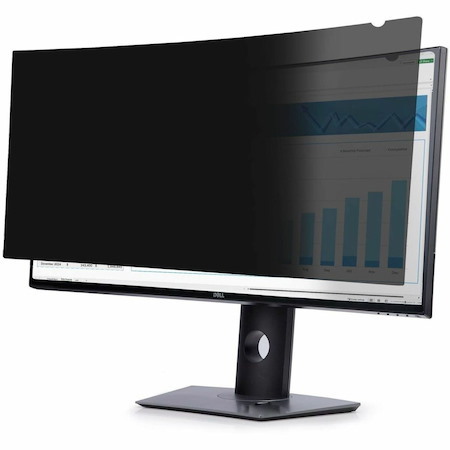 StarTech.com Privacy Screen For Dell P3424WE Curved Ultrawide 21:9 Monitor, Double-Sided, Computer Desktop Monitor Screen Protector, TAA