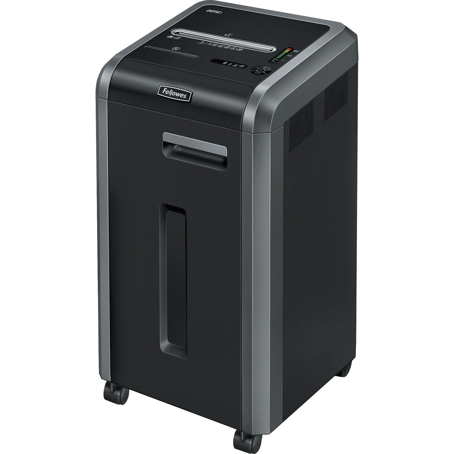 Fellowes&reg; 225Ci Paper Shredder | 100% Jam Proof, 22-Sheet, Cross-Cut Security, Commercial Grade | 3825001 Model, Black