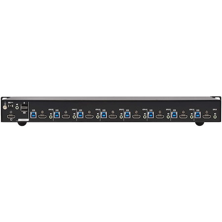Eaton Tripp Lite Series 8-Port 4K HDMI/USB KVM Switch - 4K 60 Hz Video/Audio, USB Peripheral Sharing, 1U Rack-Mount, TAA