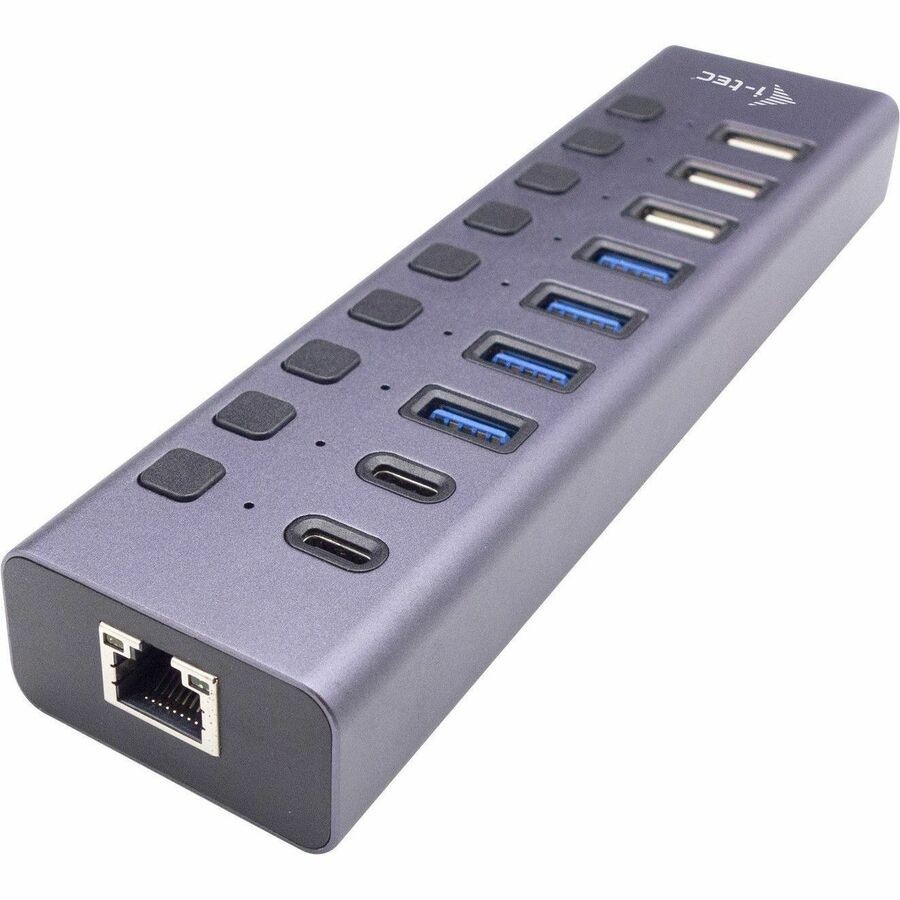 i-tec USB/Ethernet-Hub - USB 3.2 Gen. 1 (3.1 Gen. 1) Typ-C - Grau