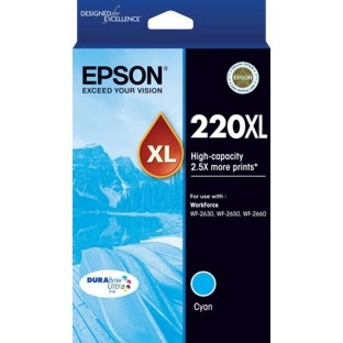 Epson DURABrite Ultra 220XL Original High Yield Inkjet Ink Cartridge - Cyan - 1 Pack