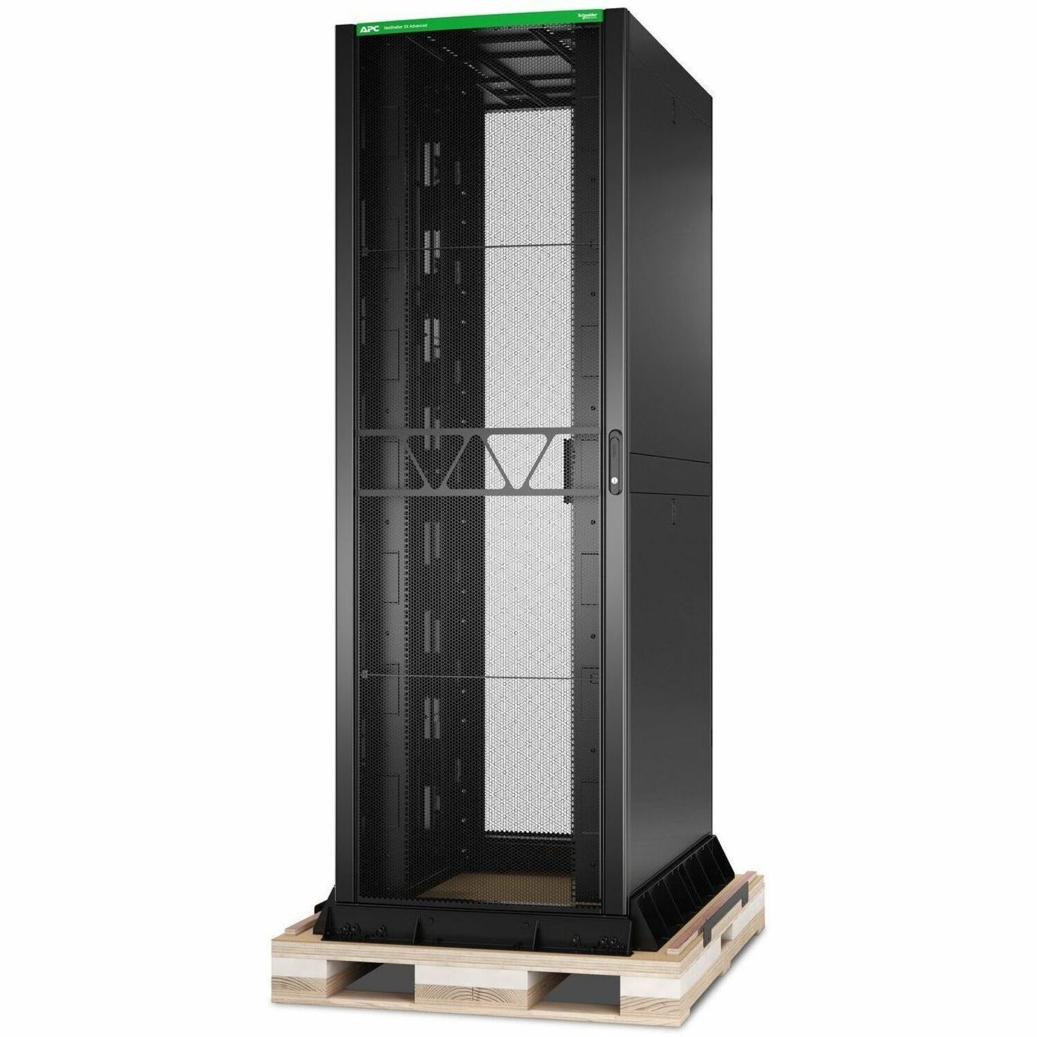 APC NetShelter SX AR9588SPB2 52U Enclosed Cabinet Rack Mount Enclosure for Rack, IT Equipment - 482.60 mm Rack Width - Black - TAA Compliant