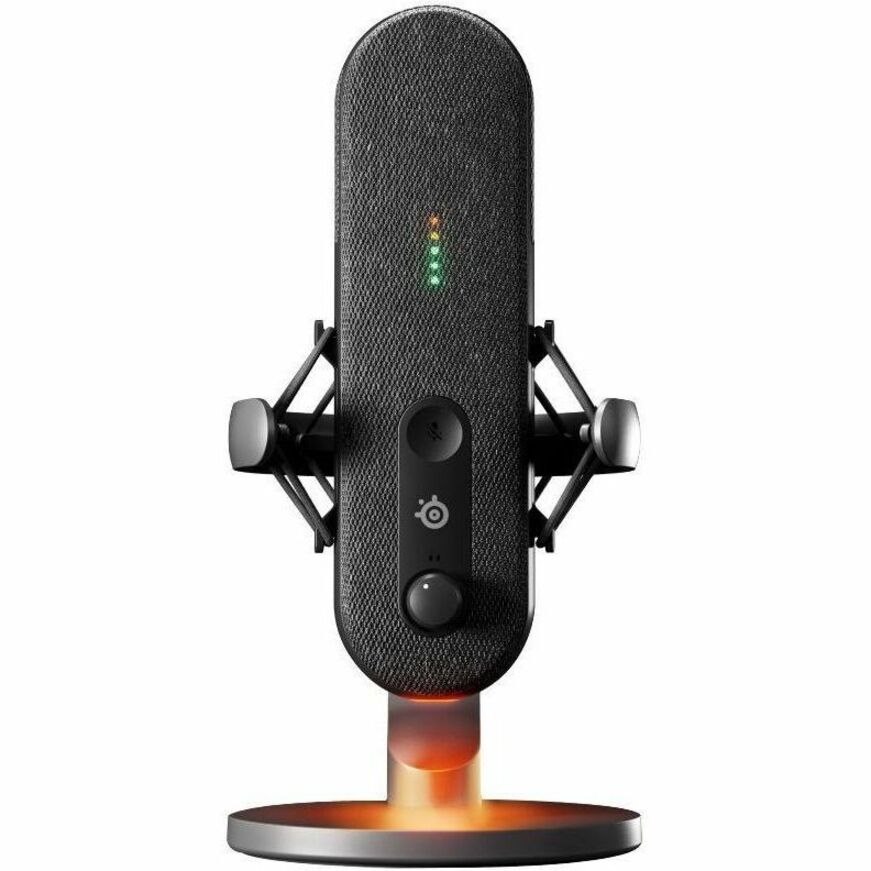 SteelSeries Alias Wired Condenser, Noise Cancelling Microphone for Live Streaming, Gaming, Studio - Black