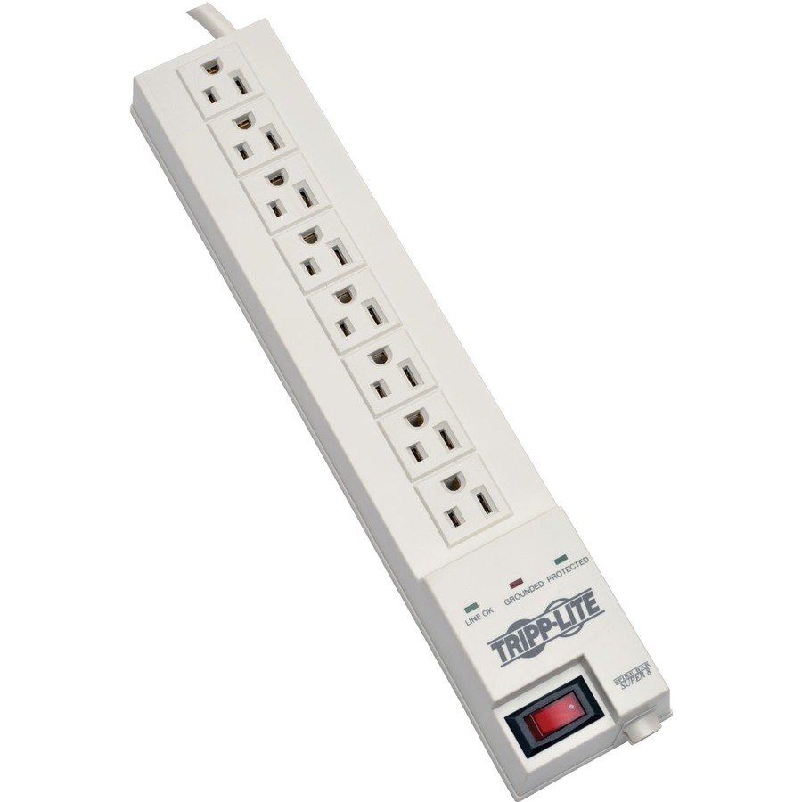 Eaton Tripp Lite Series Protect It! 8-Outlet Home Computer Surge Protector, 8 ft. (2.43 m) Cord, 1080 Joules, Space-Saving Plug