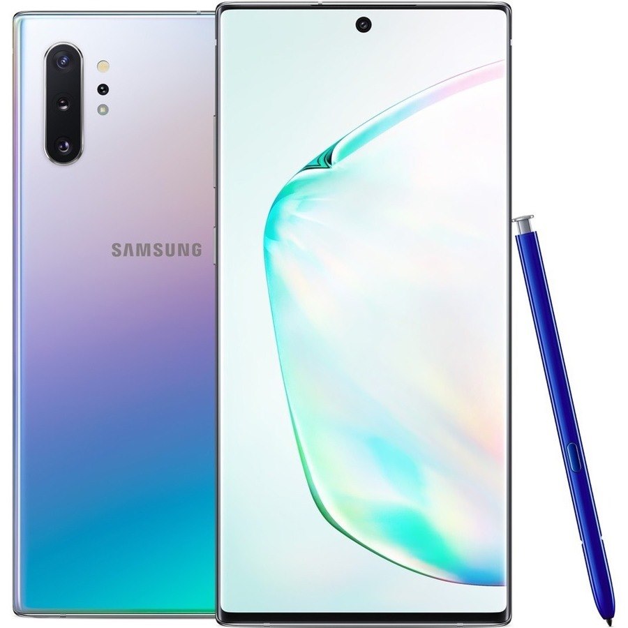 Samsung Galaxy Note10+ SM-N976B 256 GB Smartphone - 17.3 cm (6.8") Dynamic AMOLED QHD+ 3040 x 1440 - Dual-core (2 Core) 2.73 GHz + Cortex A75 Dual-core (2 Core) 2.40 GHz + Cortex A55 Quad-core (4 Core) 1.90 GHz - 12 GB RAM - Android 9.0 Pie - 4G - Aura Glow