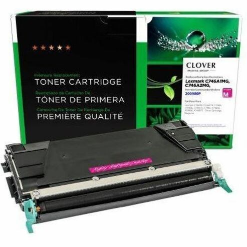 Clover Imaging Remanufactured Magenta Toner Cartridge for Lexmark C746/C748