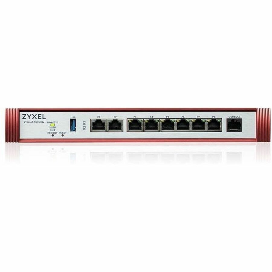 ZYXEL USGFLEX200HP - High Speed UTM Cyber Security and VPN Firewall | Hardware Only | 1 PoE+ 30W Port | Nebula Cloud Option | 2 Multi-Gig 2.5G Ports