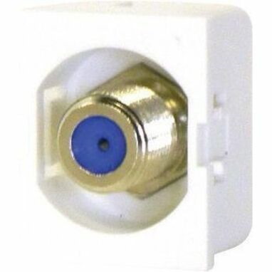 Ortronics TracJack Recessed F-conn 75 Ohm Fog White