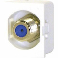 Ortronics TracJack Recessed F-conn 75 Ohm Fog White