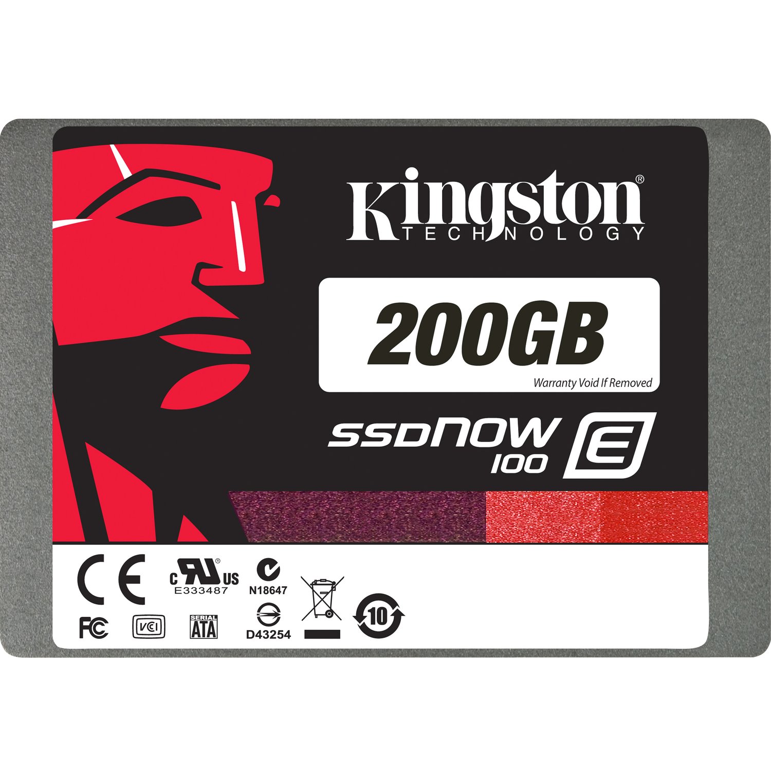 Kingston SSDNow E100 E100 200 GB Solid State Drive - 2.5" Internal - SATA (SATA/600)