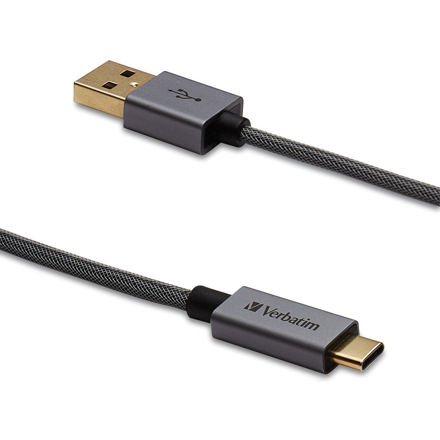 USB-C&trade; to USB-A Cable - 47 in. Braided Black