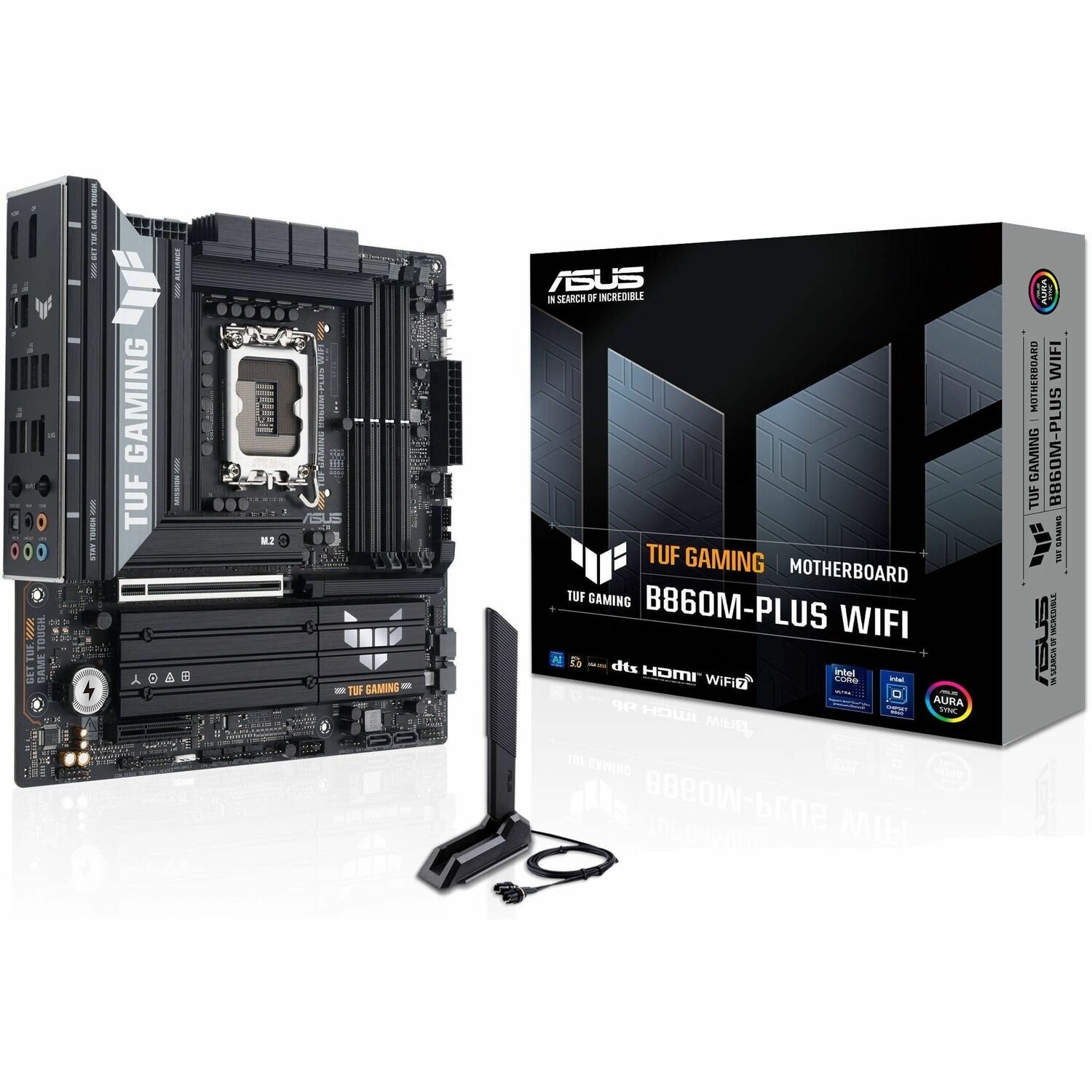 TUF GAMING B860M-PLUS WIFI Gaming Desktop Motherboard - Intel B860 Chipset - Socket LGA-1851 - Micro ATX