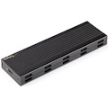 StarTech.com USB-C 10Gbps to M.2 NVMe or M.2 SATA SSD Enclosure, Portable M.2 PCIe/SATA SSD Aluminum Enclosure, USB-C & USB-A Host Cables