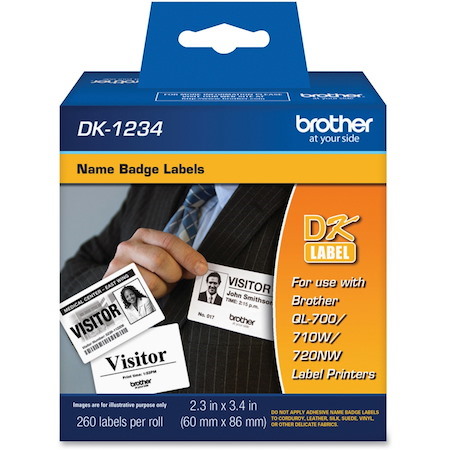 Brother DK1234 - Adhesive Name Badge Labels