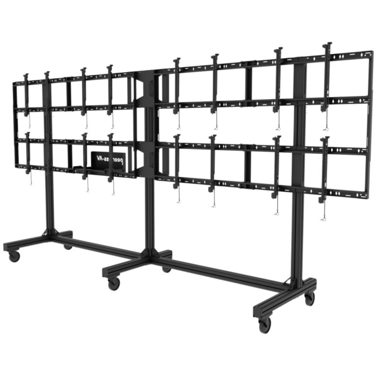 Peerless-AV&reg; SmartMount&reg;Portable Video Wall Cart 4x2 Configuration For 46" to 55" Displays