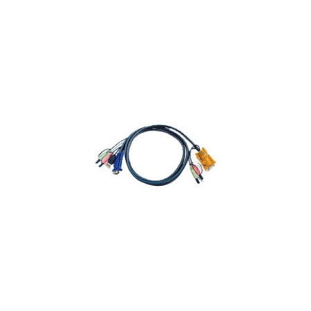 ATEN 2L-5305U 5M USB KVM Cable with 3 in 1 SPHD and Audio