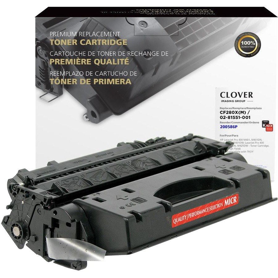 Clover Imaging Remanufactured High Yield MICR Toner Cartridge for HP CF280X, TROY 02-81551-001