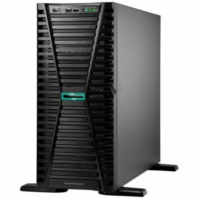 HPE SMART CHOICE ProLiant ML110 G11 4.5U Tower Server - 1 x Intel Xeon Silver 4410Y 2 GHz - 32 GB RAM - 960 GB SSD - (2 x 480GB) SSD Configuration - Serial ATA, Serial Attached SCSI (SAS) Controller