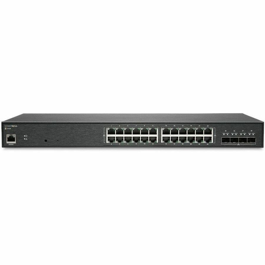 SonicWall SWS14-24 24 Ports Manageable Ethernet Switch - Gigabit Ethernet, 10 Gigabit Ethernet - 10/100/1000Base-T, 10GBase-X