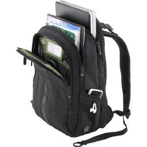 Targus EcoSpruce TBB013EU Carrying Case (Backpack) for 39.6 cm (15.6") Notebook, Business Card - Black, Green