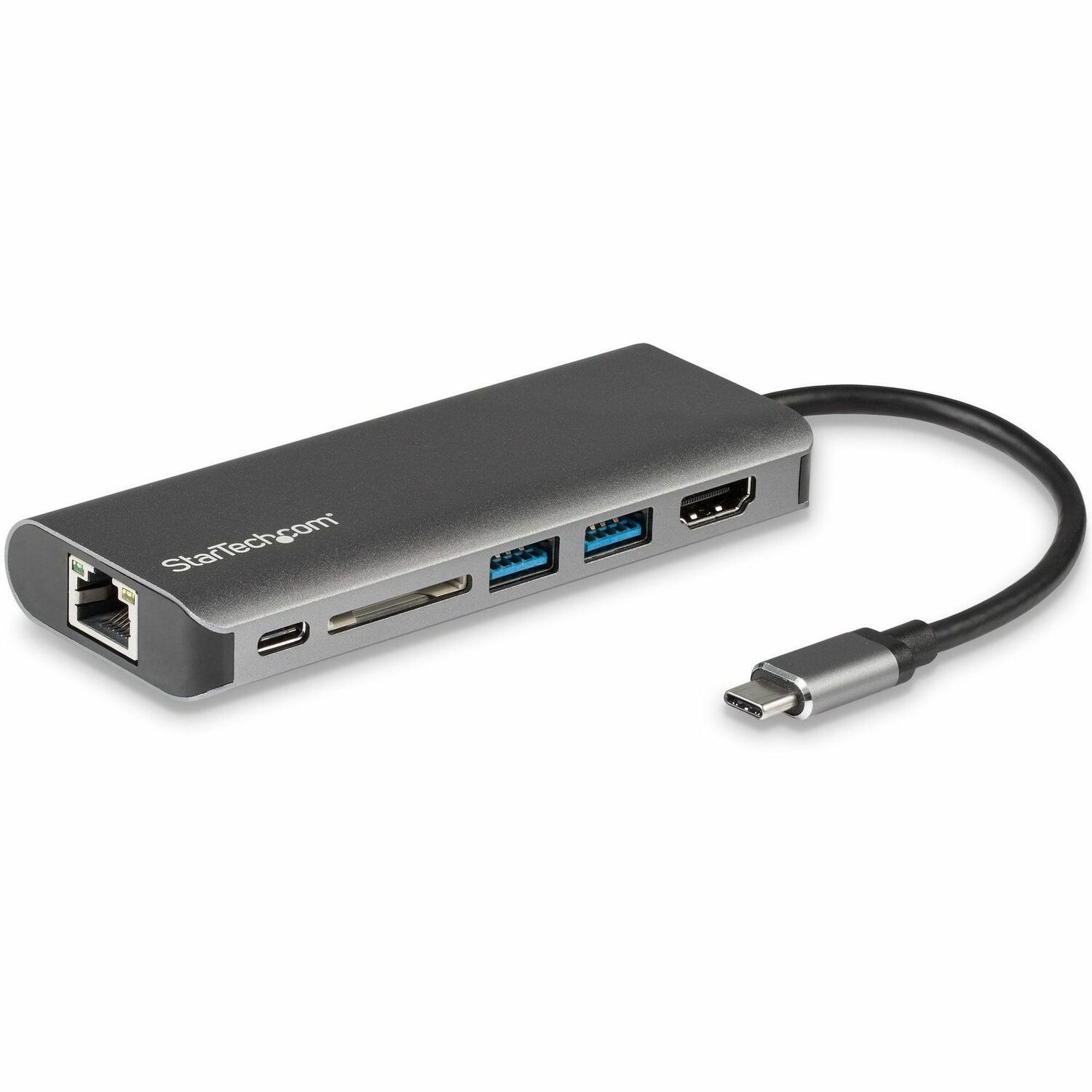 StarTech.com USB-C Multiport Adapter - SD Kartenleser - Power Delivery - 4K HDMI - GbE - 2x USB 3.0 - USb C Hub - USB Typ-C Adapter