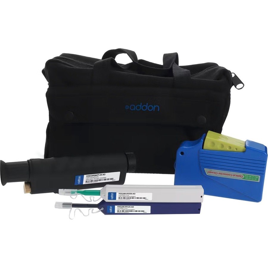 AddOn Complete Fiber Cleaning Kit including Soft Case