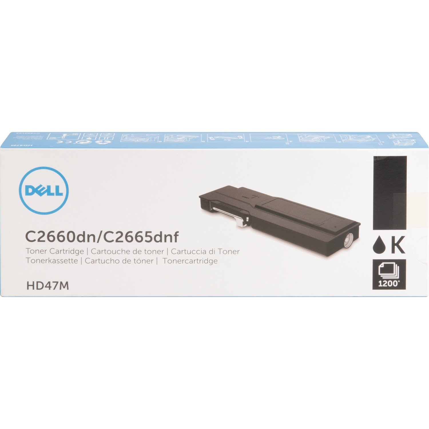 Dell Original Standard Yield Laser Toner Cartridge - Black - 1 Each