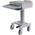 NewStar Medical Mobile Stand for Laptop, keyboard & mouse, Height Adjustable - Grey