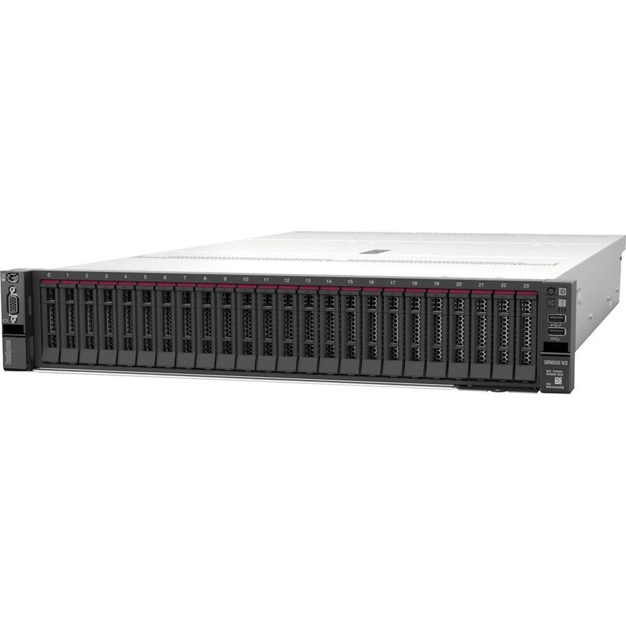 Lenovo ThinkSystem SR650 V2 7Z73A03WAU 2U Rack Server - 1 Xeon Silver 4309Y 2.80 GHz - 16 GB RAM - Serial ATA/600, 12Gb/s SAS Controller