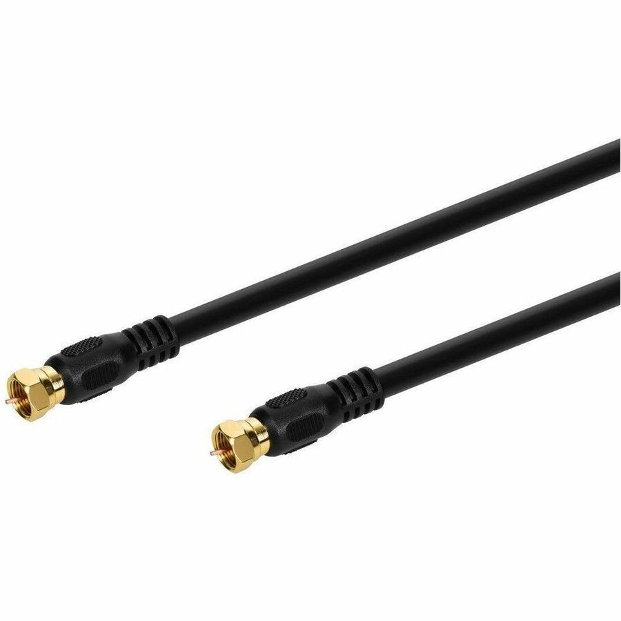Monoprice RG6 75Ohm Coax W F Type 3FT - Black