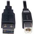 Eaton Tripp Lite Series Universal Reversible USB 2.0 Cable (Reversible A to B M/M), 6 ft. (1.83 m)