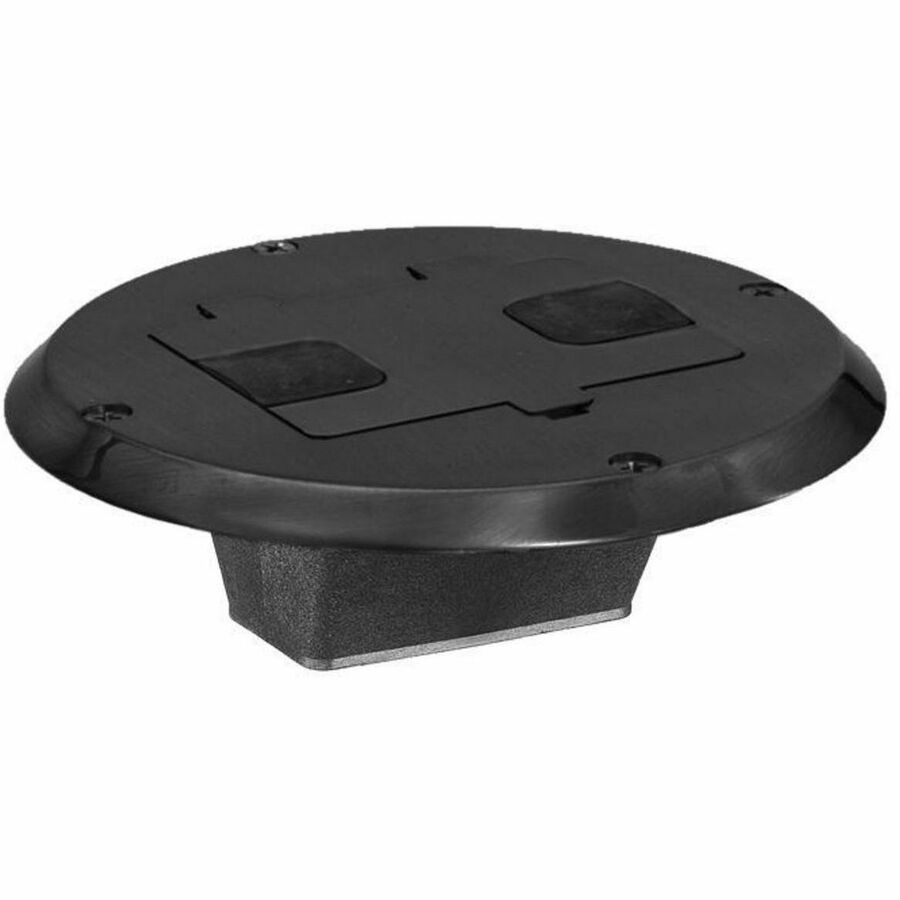 Bryant Floor and Wall Boxes, Residential Floor Box, Flange and Door, Black