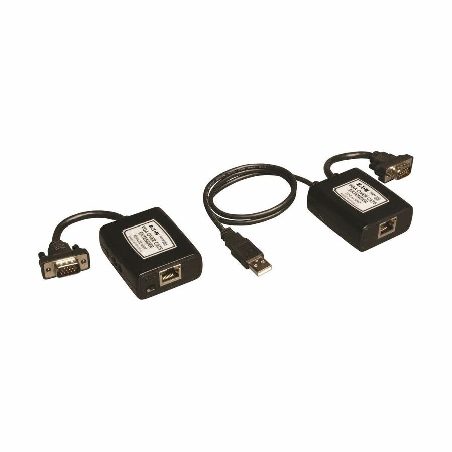 Eaton Tripp Lite Series VGA over Cat5/6 Extender Kit, Transmitter/Receiver for Video, USB Powered, Up to 500 ft. (152 m), TAA