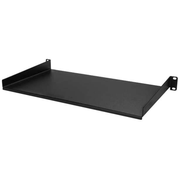 StarTech.com 1U Server Rack Cabinet Shelf - Fixed 10" Deep Cantilever Rackmount Tray for 19" Data/AV/Network Enclosure w/cage nuts, screws