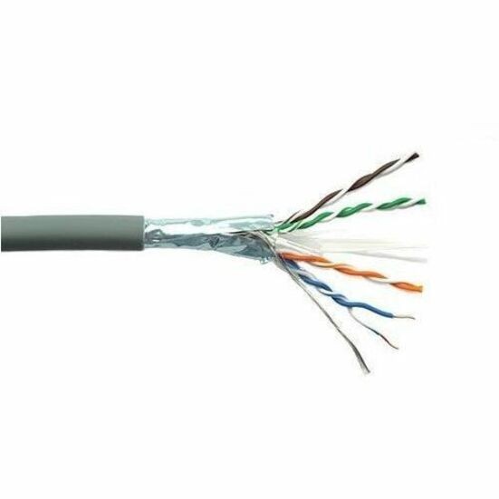 Black Box Cat6 400-MHZ Solid Ethernet Bulk Cable - Shielded (F/Utp), LSZH, Blue, 1000-FT.