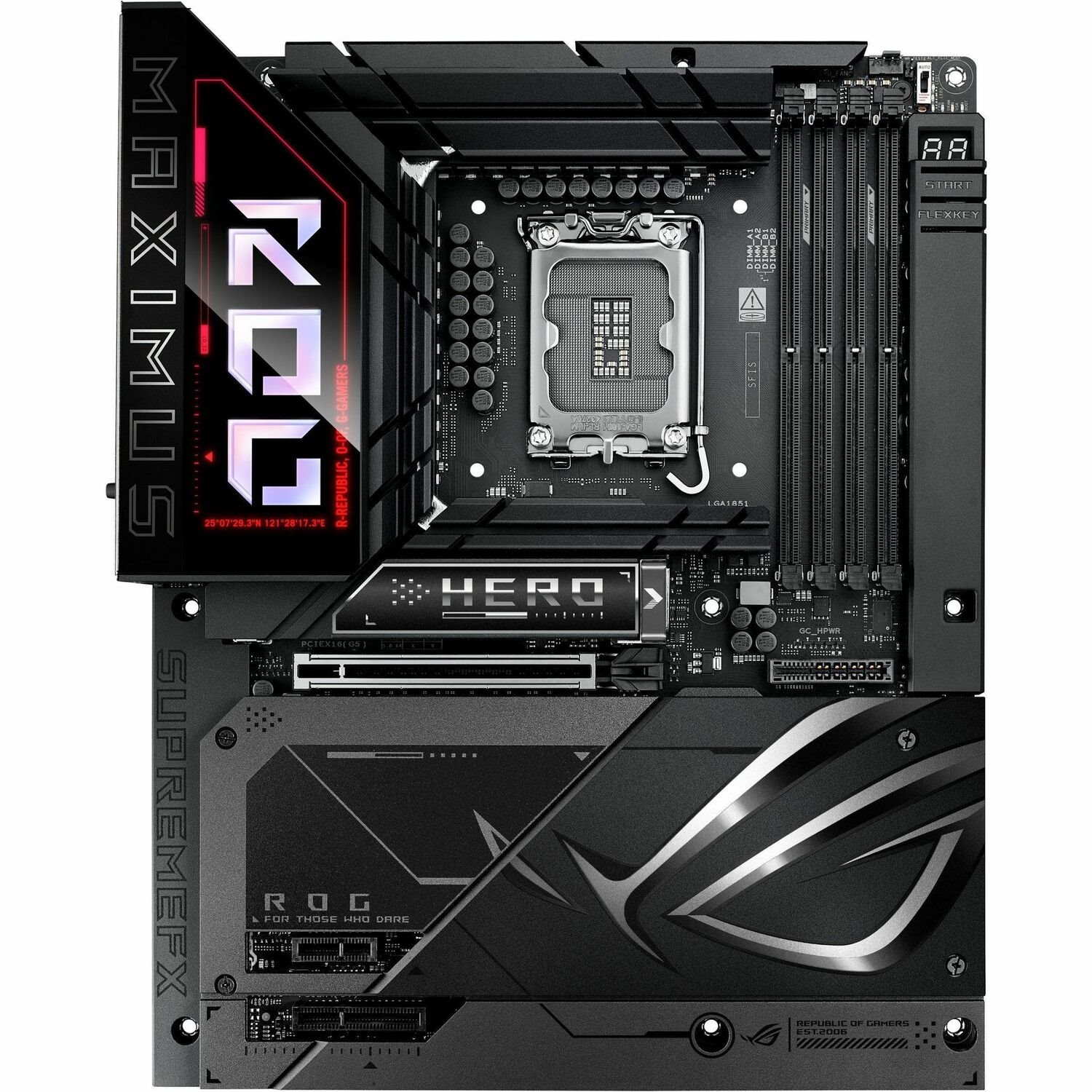 Asus ROG Maximus Z890 Hero Gaming Desktop Motherboard - Intel Z890 Chipset - Socket LGA-1851 - ATX