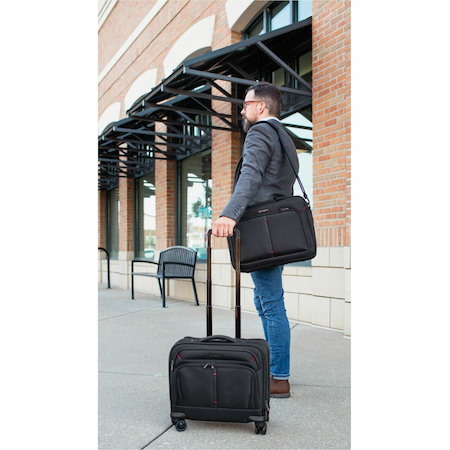 Samsonite Xenon 4.0 Carrying Case (Briefcase) for 12.9" to 15.6" Notebook, Tablet, Travel, Electronics - Black