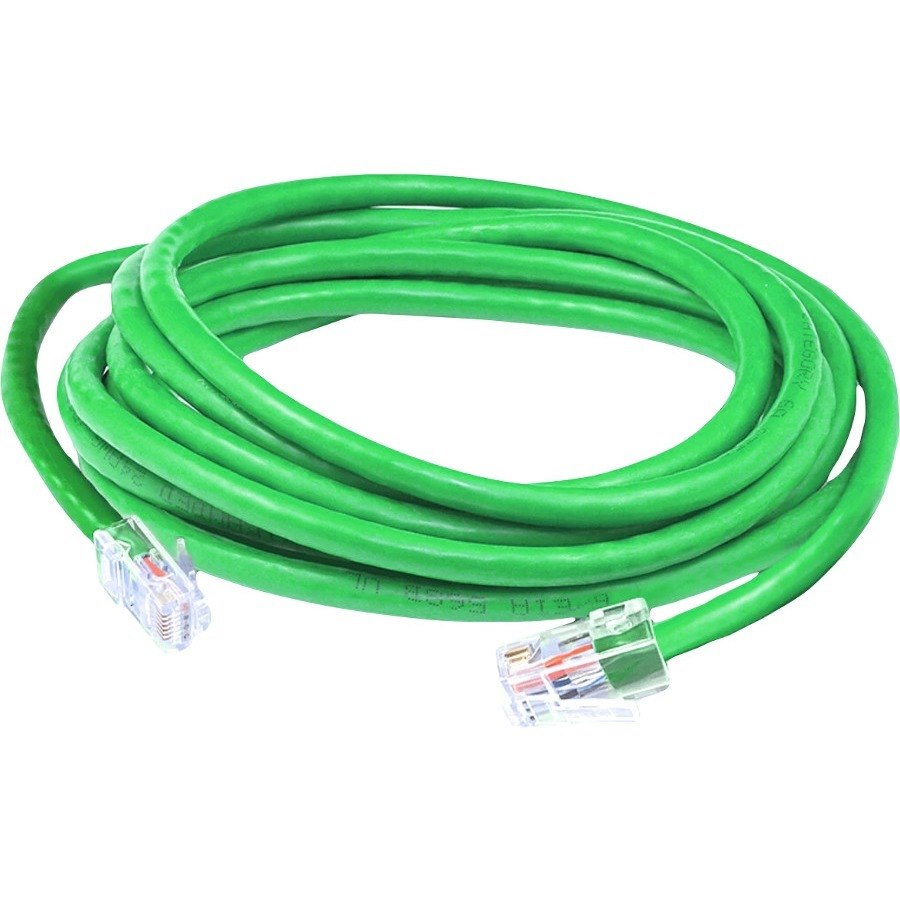 AddOn 25ft Green CAT 5E PVC Ethernet Cable Non-Booted RJ-45 M/M