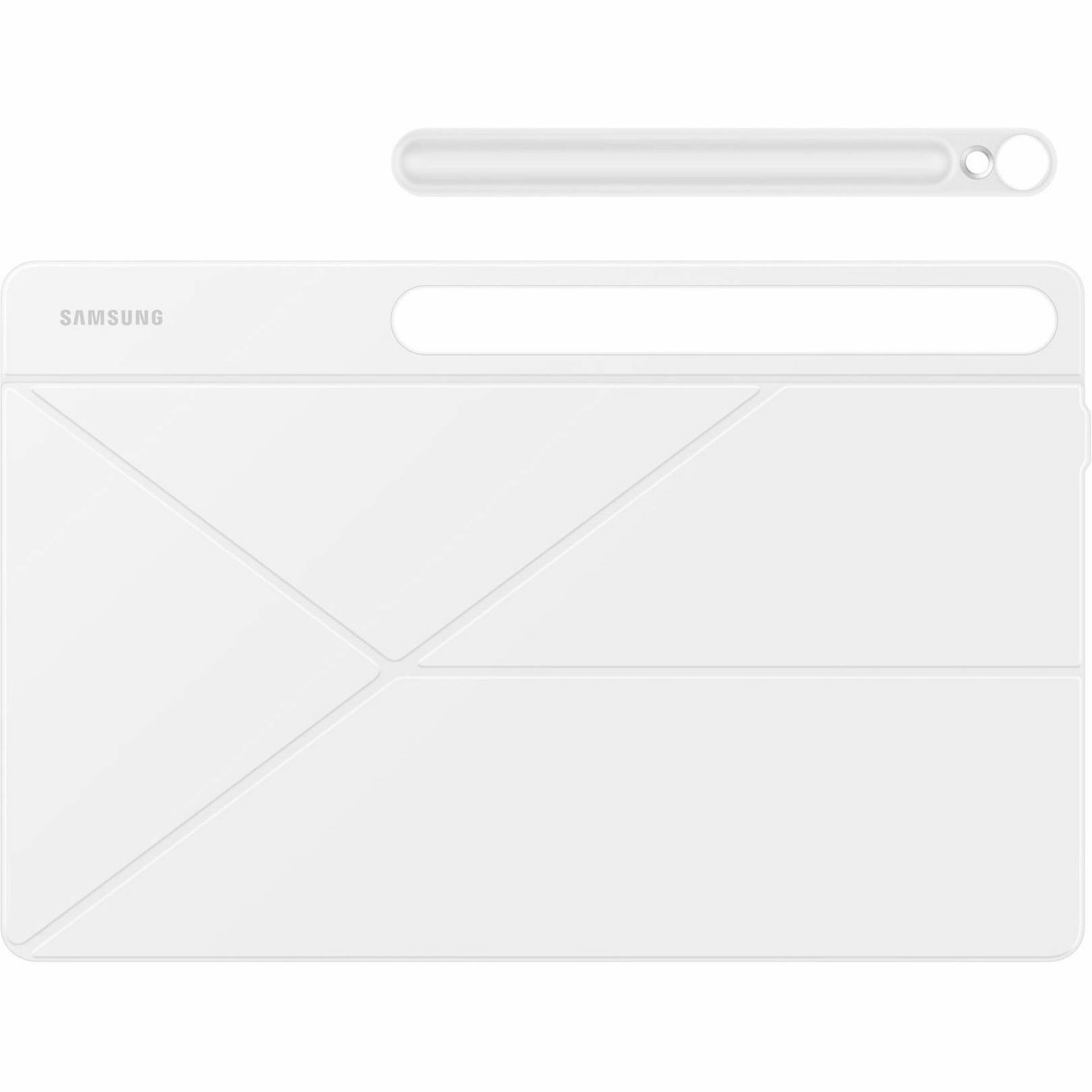 Samsung Book Cover Carrying Case (Book Fold) Samsung Galaxy Tab S10 FE+ Tablet - White
