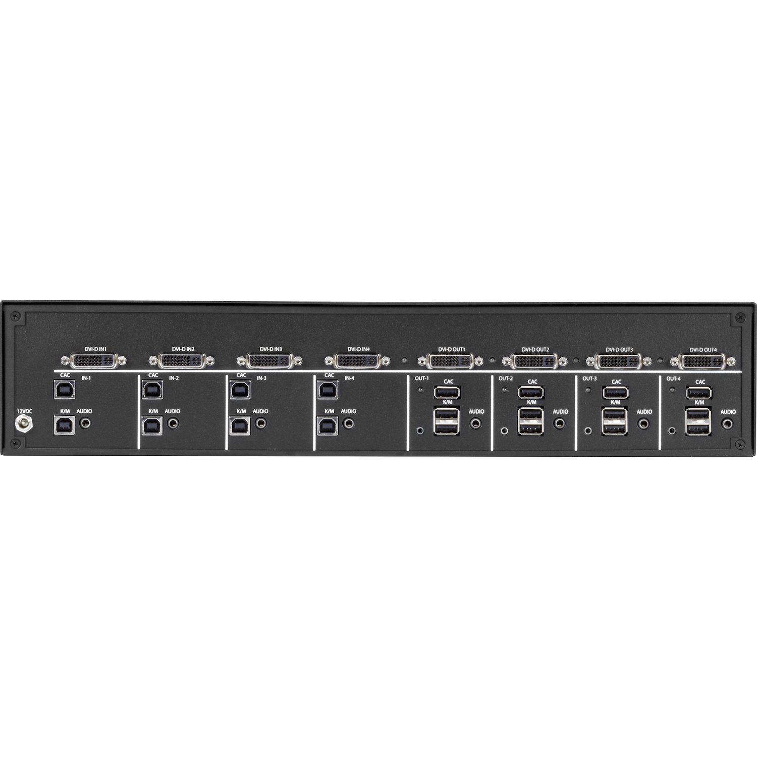 Black Box SS4P-DVI-4X4-UCAC KVM Switchbox - TAA Compliant