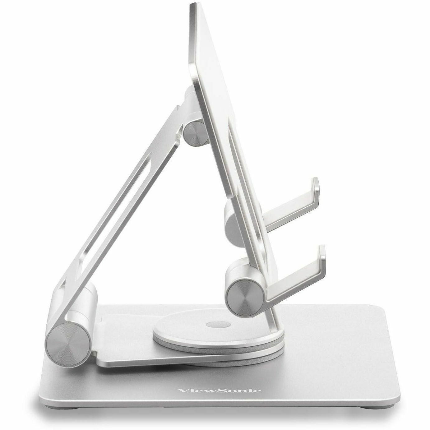 ViewSonic LCD-STND-001 Portable Monitor Stand with 360 Swivel, Tilt, and Height Adjustment for 2 Monitors up to 17 Inches Each