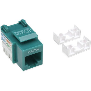 Intellinet Cat5e Green Keystone Jack Utp