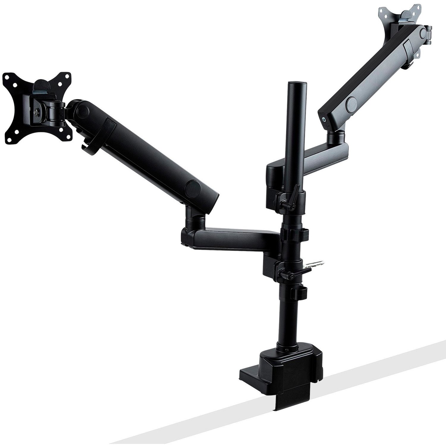 StarTech.com Desk Mount Dual Monitor Arm, Height Adjustable Full Motion Monitor Mount for 2x VESA Displays up to 32" (17.6lb/8kg)