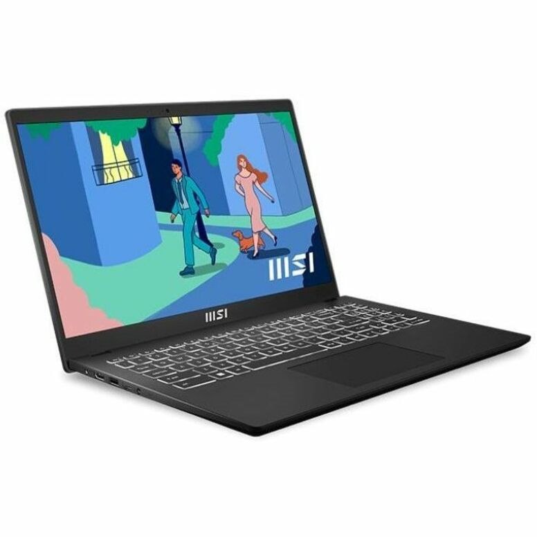 MSI Modern 15 B12M Modern 15 B12MO-828AU 15.6" Notebook - Full HD - Intel Core i7 12th Gen i7-1255U - 16 GB - 512 GB SSD - Classic Black