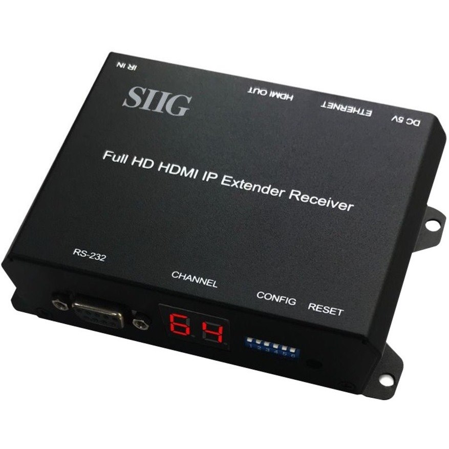 Full HD HDMI Extender over IP with PoE/RS-232 & IR - Decoder (RX)