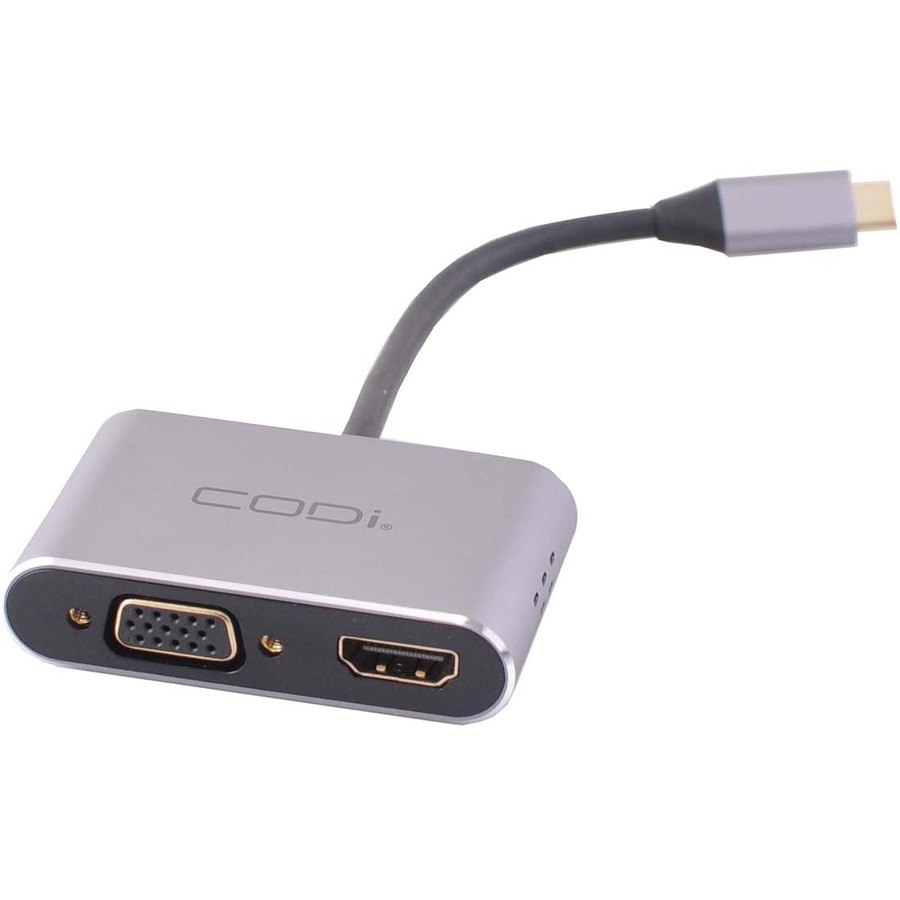 Codi 4-In-1 USB-C Display Adapter (HDMI, VGA, USB-C PD, USB-A 3.0)