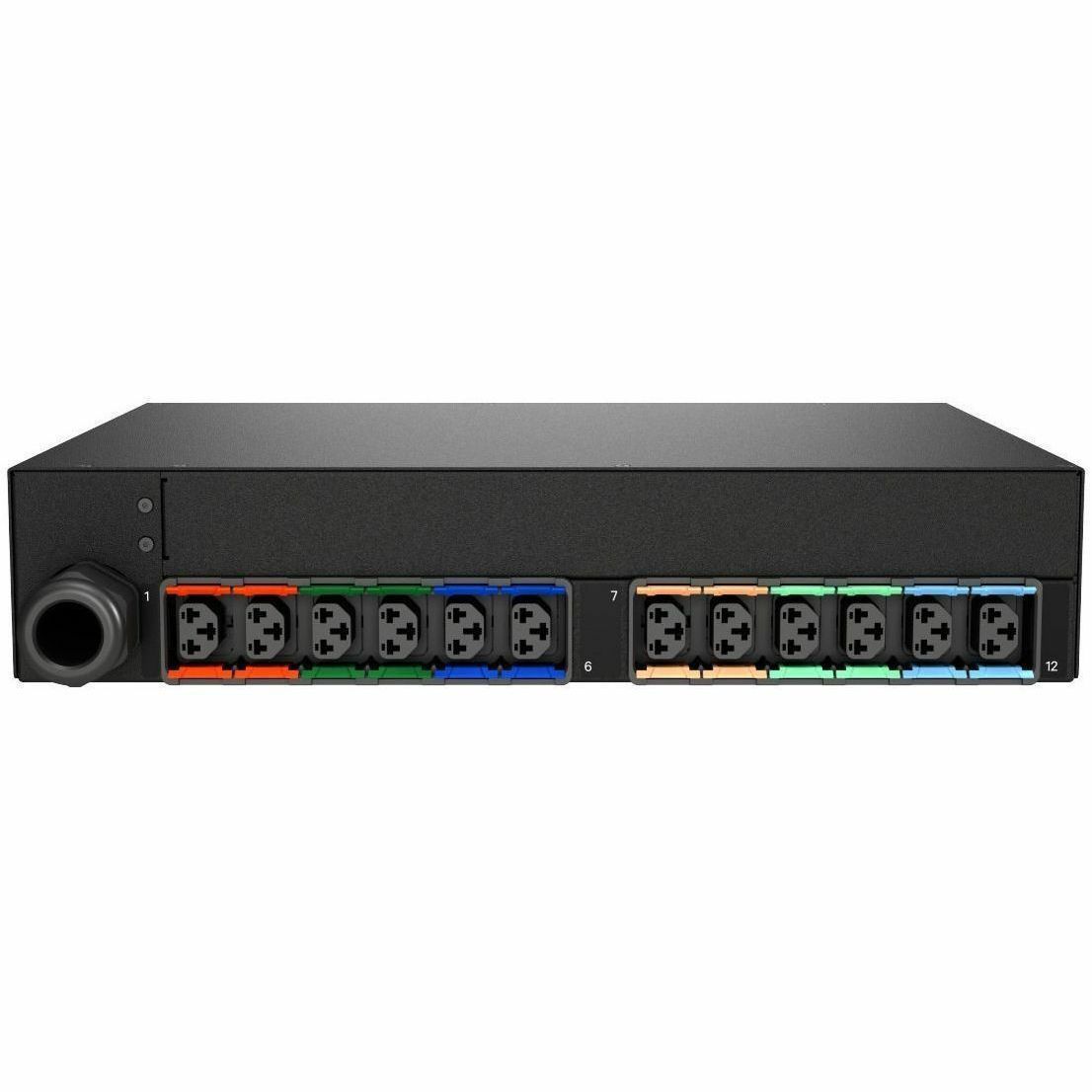 Vertiv Geist rPDU MNU3EDR6-12CF18-6PS15B0H10-S 12-Outlets PDU