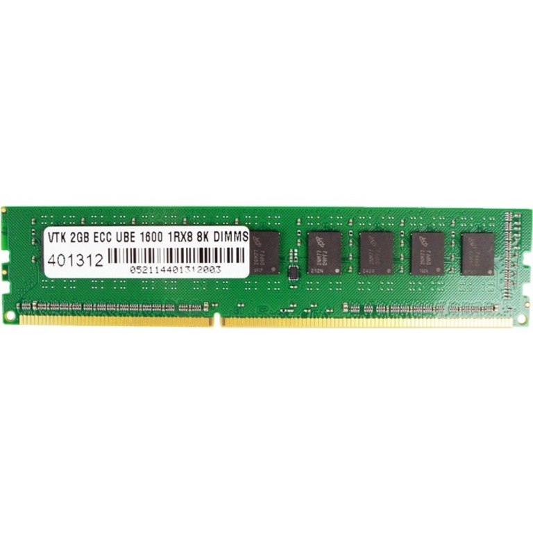 VisionTek 2GB DDR3 1600 MHz (PC3-12800) ECC UBE 1Rx8 8K Unbuffered UDIMM