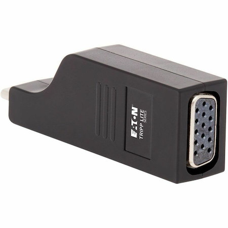 Eaton Tripp Lite Series USB-C to VGA Vertical Adapter (M/F) - USB 3.1, Gen 1, Thunderbolt 3, 1920 x 1200 (1080p), 5 Gbps, Black