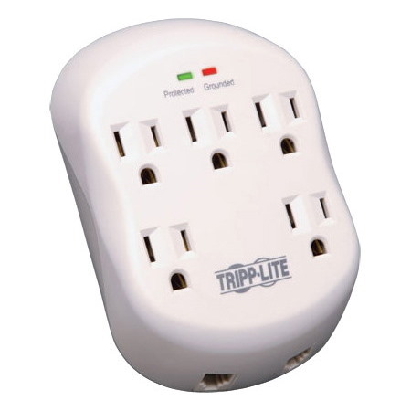 Eaton Tripp Lite Series Protect It! 5-Outlet Surge Protector, Direct Plug-In, 1080 Joules, 1-Line RJ11 Protection